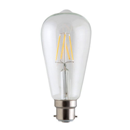 Eurolux LED Filament Pear Shaped Globe B22 4W 400lm 3000K