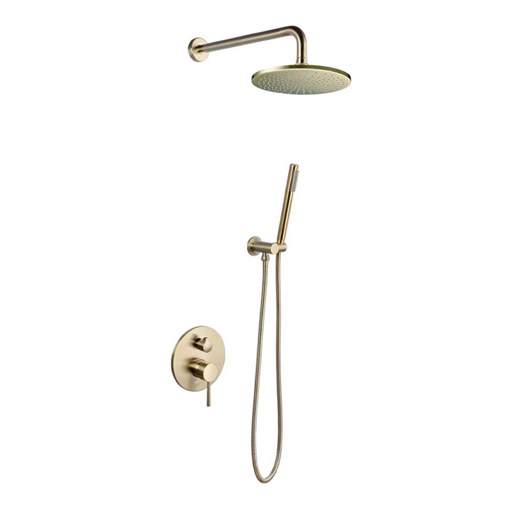 Trendy Taps Consealed Shower Set with Hose Brushed Gold