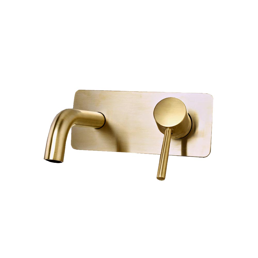 Trendy Taps Wall Mounted Mixer Brushed Gold
