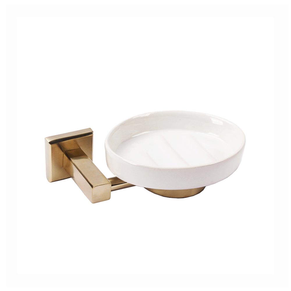Trendy Taps SQ Soap Dish Brushed Gold