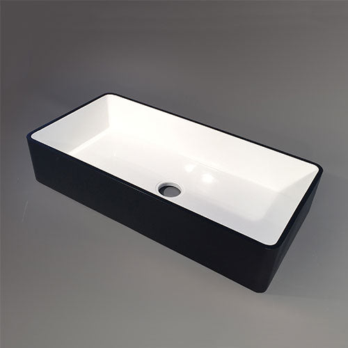 RossCo Giant Bowl 2-Tone Counter Top Butler Sink