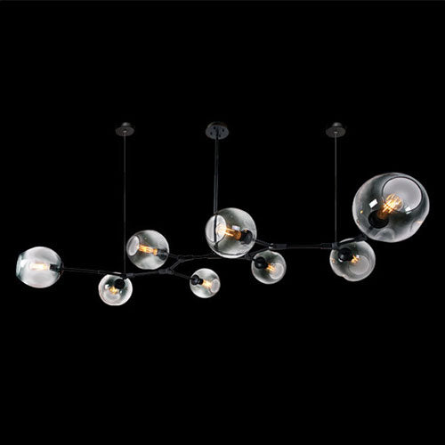 K. Light Molecule 8 Light Horizontal Pendant