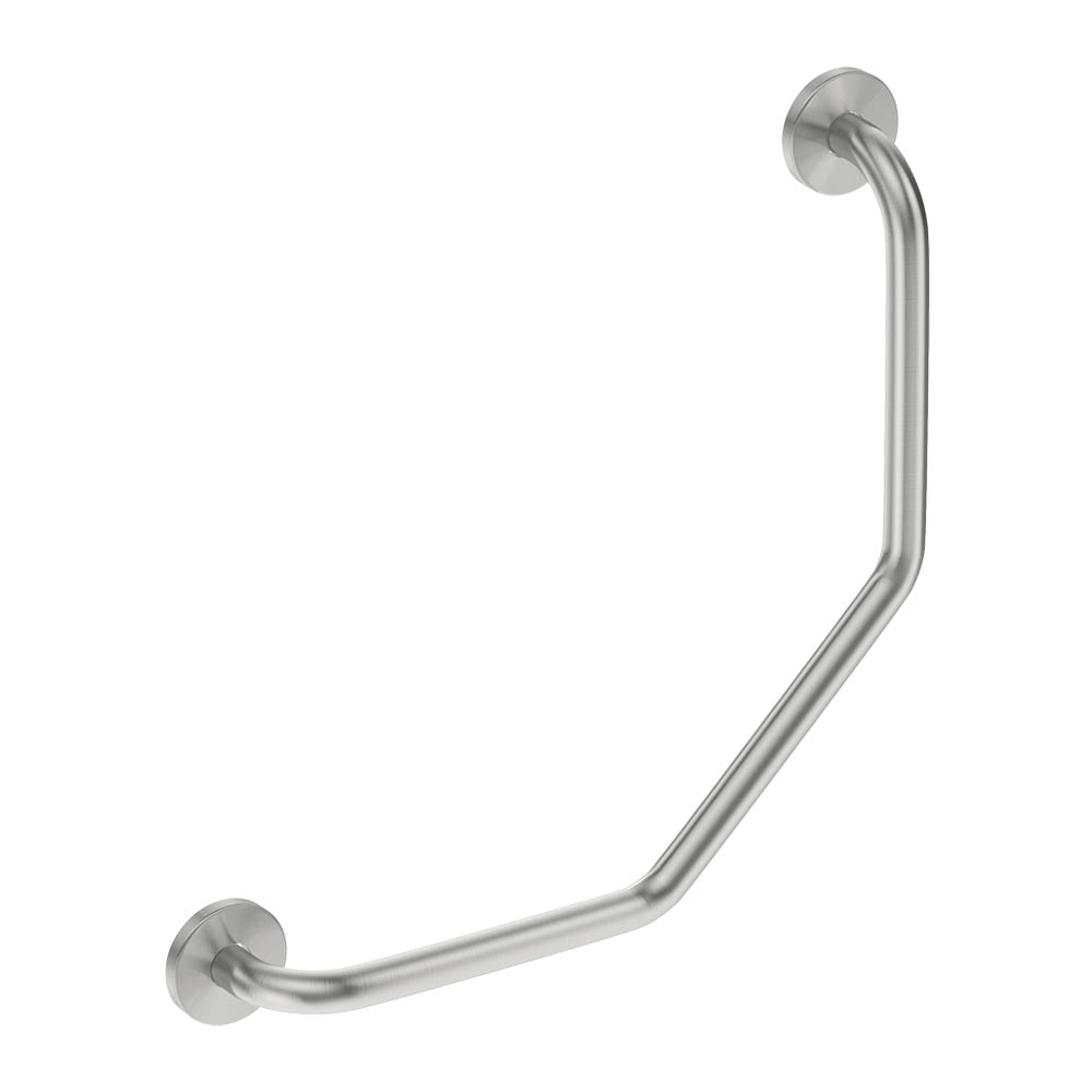 Bathroom Butler Dog Leg (2 Supports) - Brushed Stainless Steel