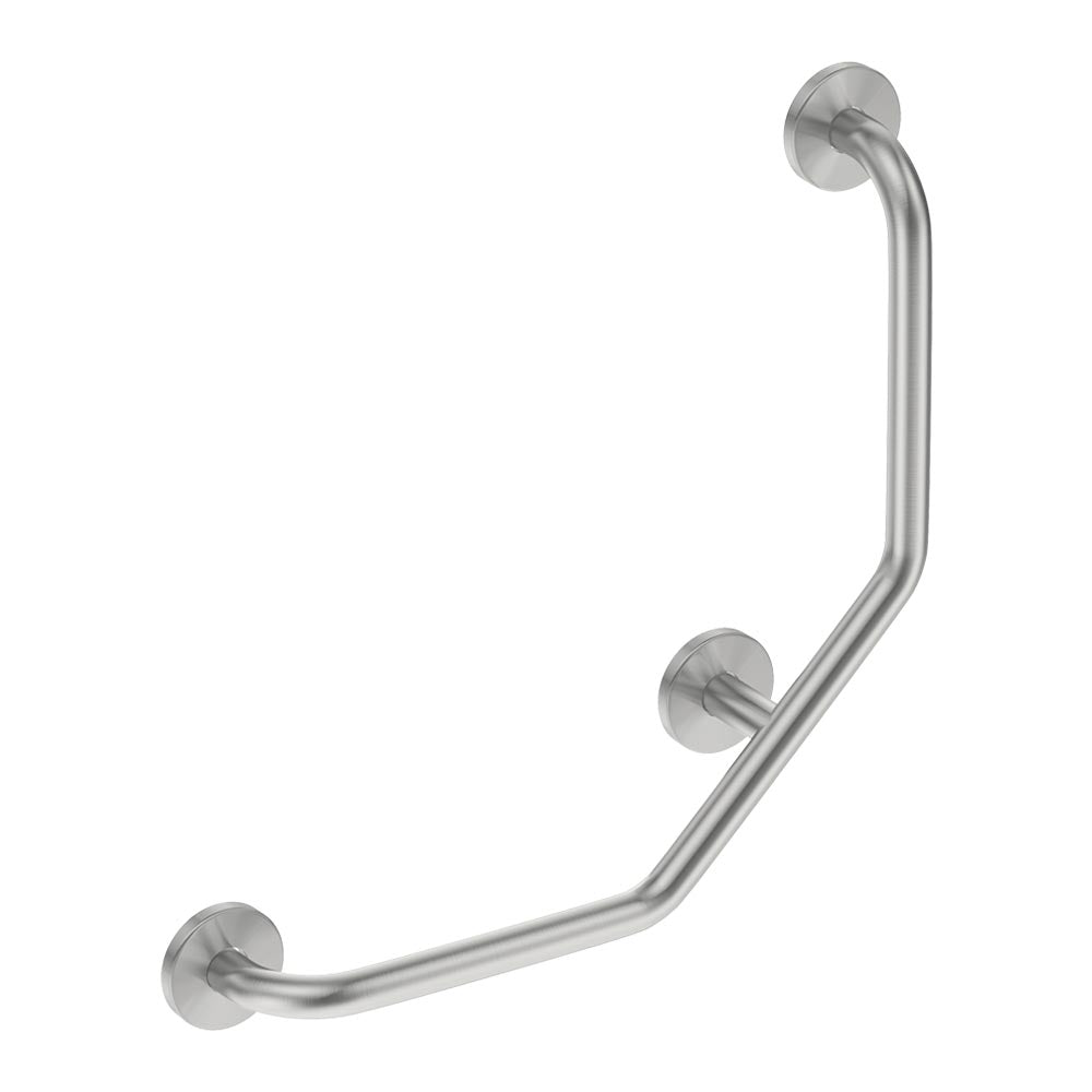Bathroom Butler Dog Leg (3 Supports) - Brushed Stainless Steel