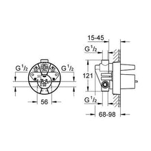 Load image into Gallery viewer, GROHE Concealed Body for Single-Lever Diverter Bath Mixer
