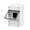 Gewiss Grey Surface Distribution Board Clear Door 1x4 Module with