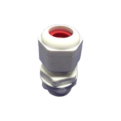 Cable Gland No. 1 PP - White / Red Grommet