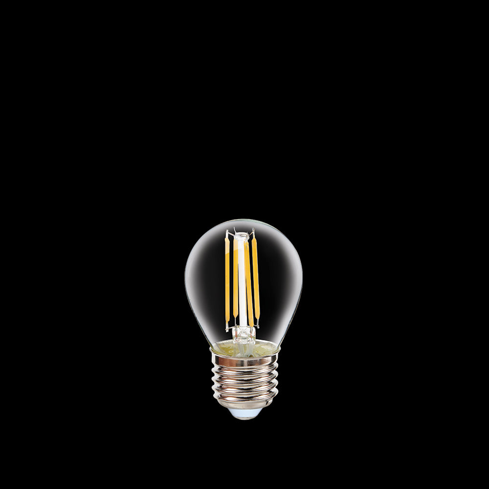 K. Light LED Filament Golf Ball Bulb G45 E27 4W 2200K