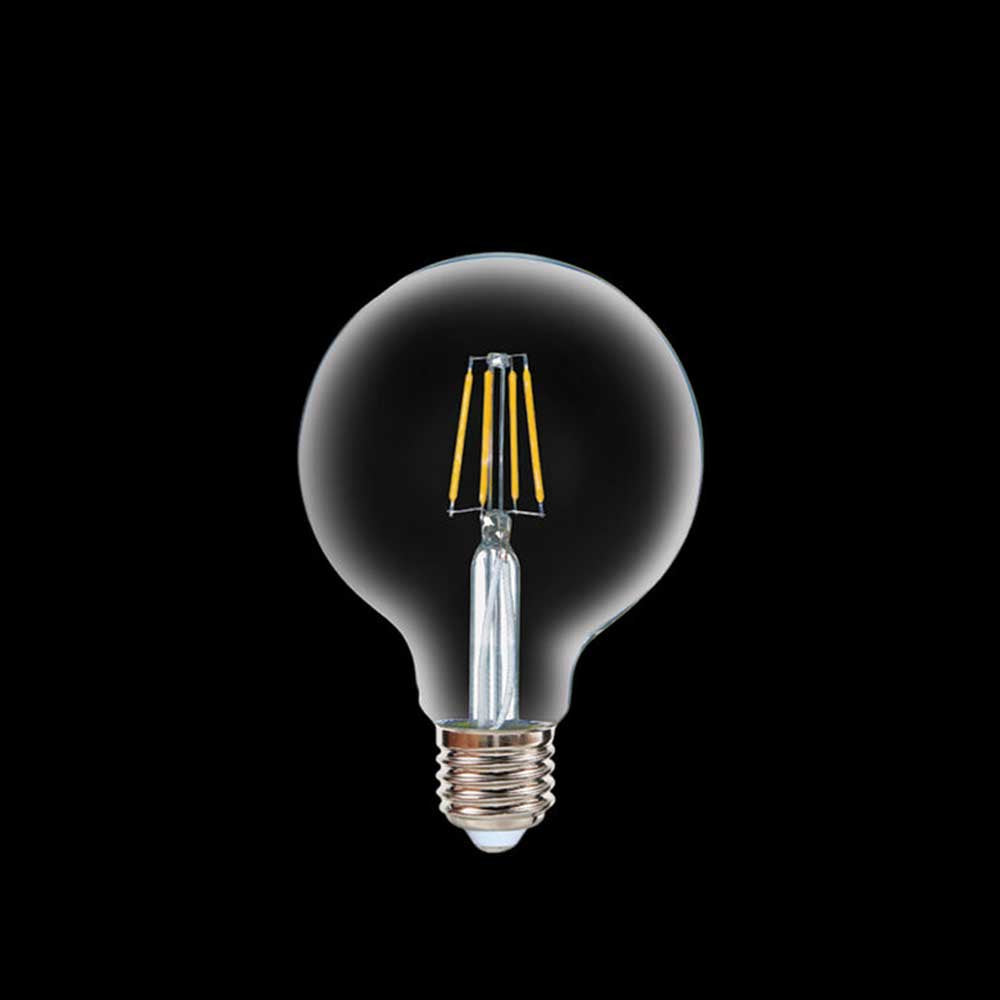 K. Light LED Filament Globe G95 E27 4W 2200K