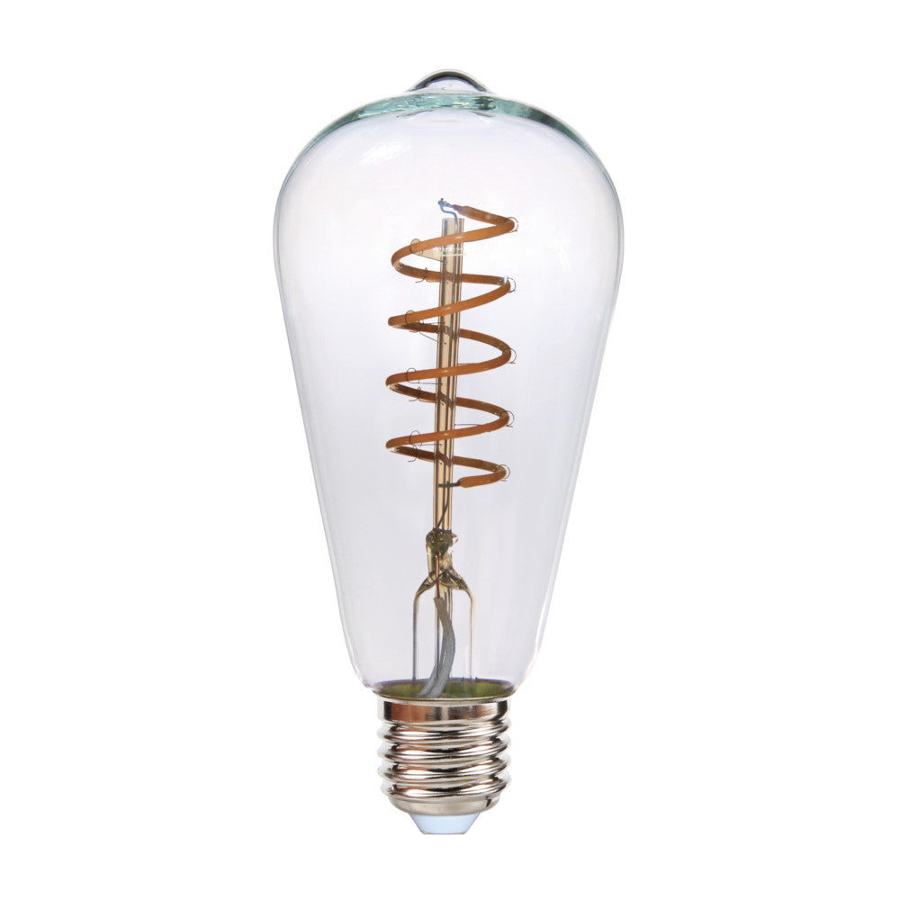 K. Light E27 ST64 LED Filament Balloon Bulb 4W 2200K