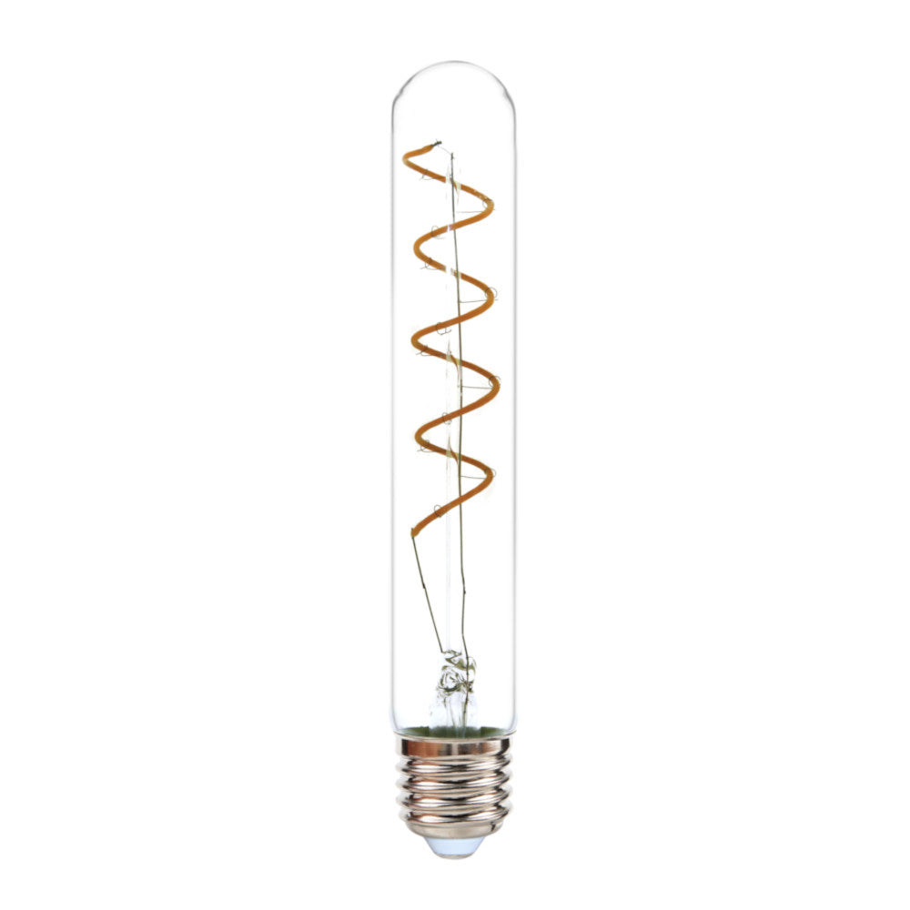 K. Light E27 T18 LED Filament Long Spiral Bulb 4W 2200K