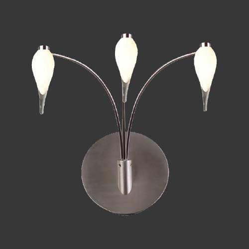 K. Light Glass Drop 3 Light Wall Light