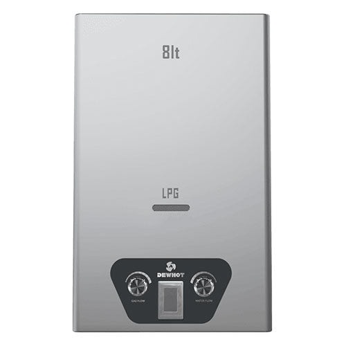 DewHot Stainless Steel Gas Geyser 8Lt