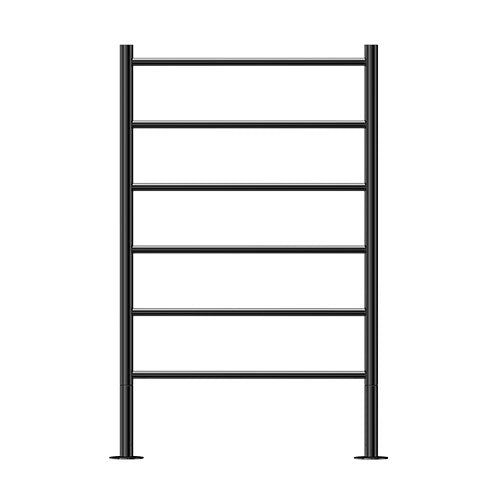 Jeeves Large Tangent X Freestanding Floor Mounted Heated Towel Rail Livecopper