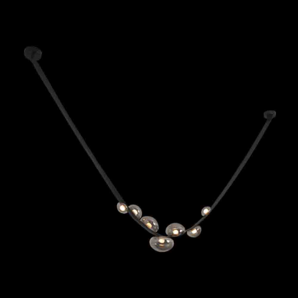K. Light Leather Belt LED Pendant 7W - Black