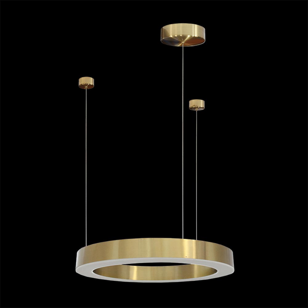 K. Light Halo Small Metallic Pendant 3000K - Gold