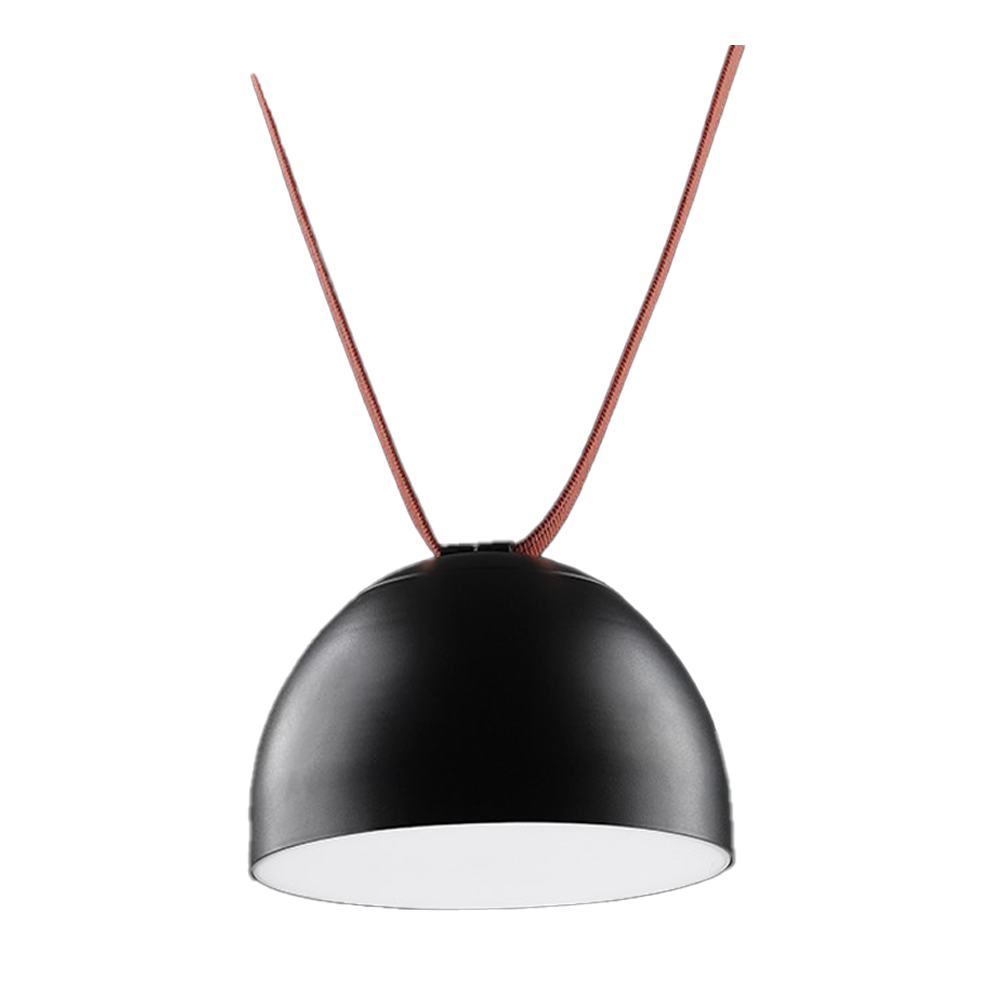 K. Light Aluminium & Plastic Semi Sphere LED Pendant 3000K