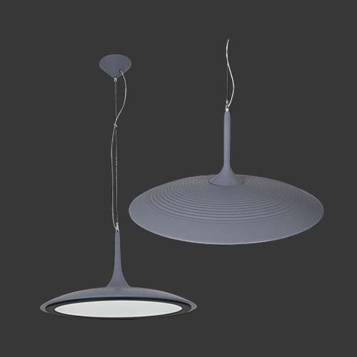 K. Light UFO Large LED Pendant 4000K - Grey