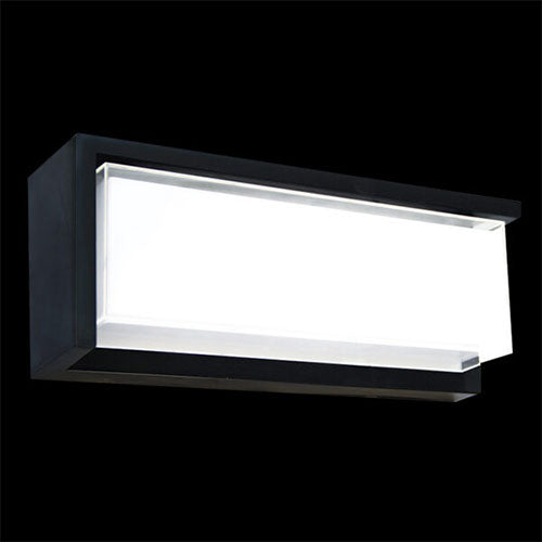 K. Light Coastal Horizontal LED Wall Light 25W 3000K - Black