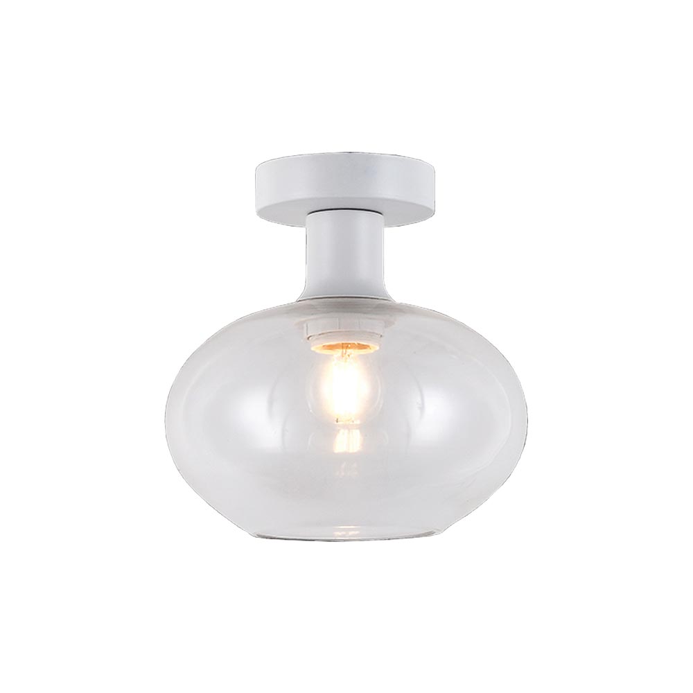 K. Light Orb Small Glass Ceiling Light - Clear