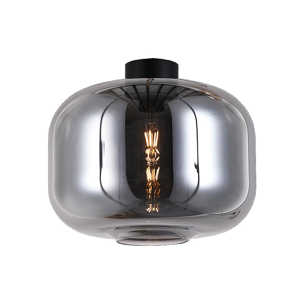 K. Light Keg Glass Ceiling Light - Smoke