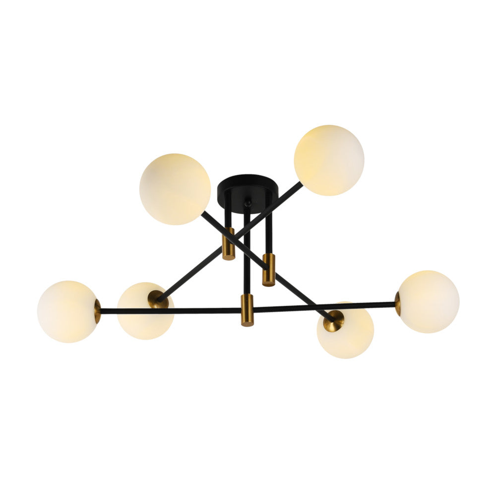 K. Light Urban LED Ceiling Light - Black / Gold