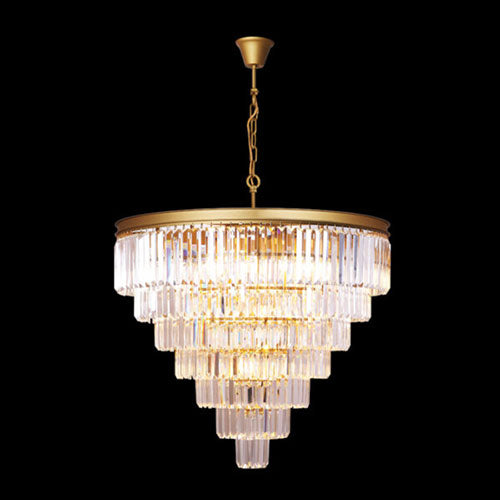 K. Light 7 Tier 13 Light Extra Large Chandelier - Satin Gold