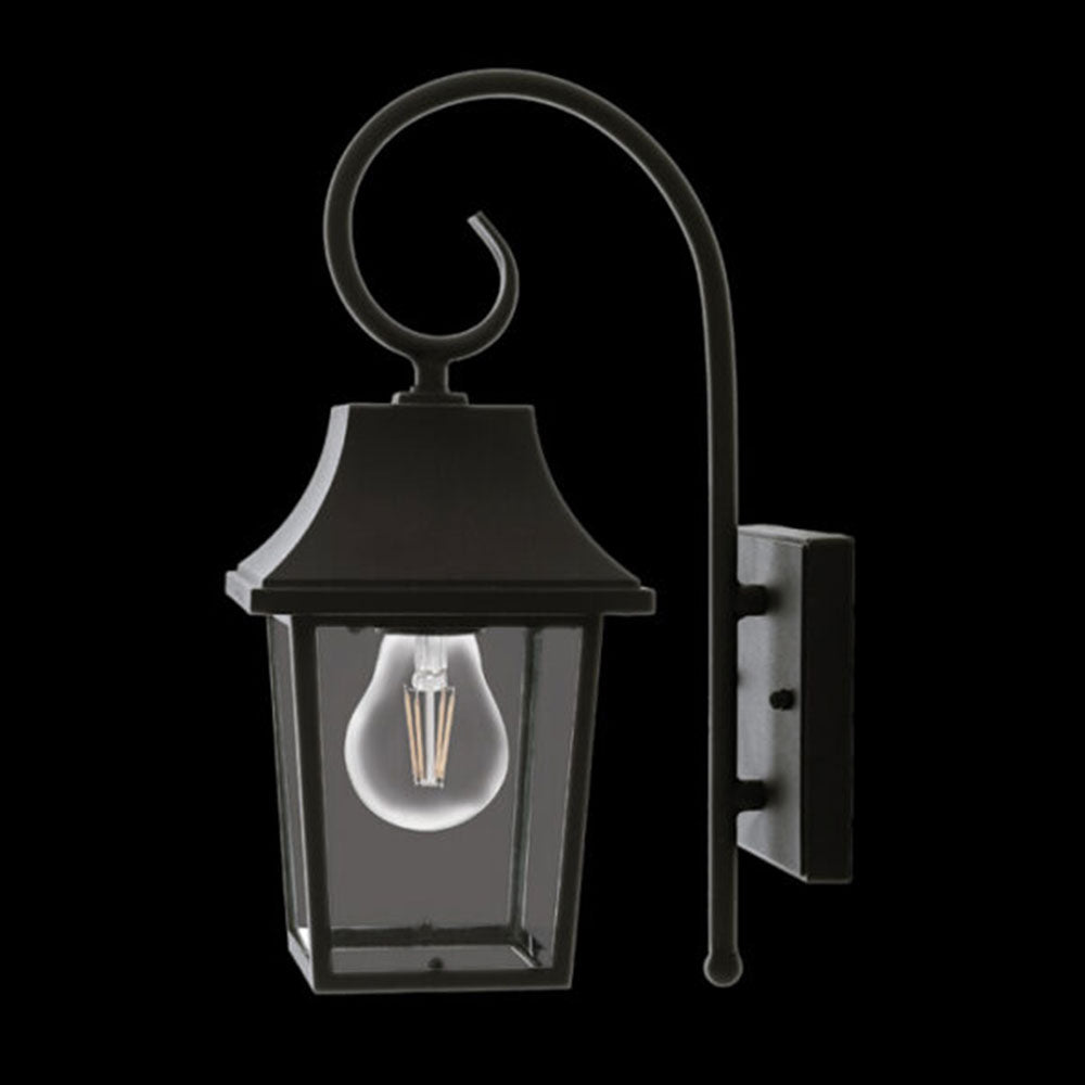K. Light Chic Bracket Lantern Wall Light - Black