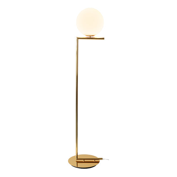 K. Light Floor Lamp With Foot Switch - Gold