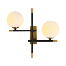 Load image into Gallery viewer, K. Light Urban LED Wall Light G9 6W - Opal / Black &amp; Gold
