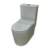 Didi Pali Close Coupled Soft Close Slim Line Seat Toilet - White