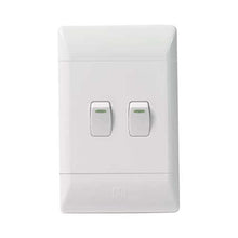 Load image into Gallery viewer, CBi PVC 2 Lever 2-Way Light Switch 4 x 2
