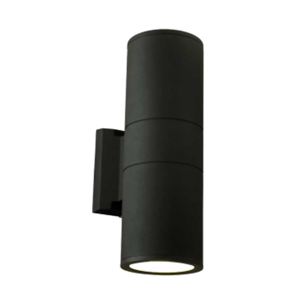 Bright Star Up and Down Facing Outdoor Wall Light - Black