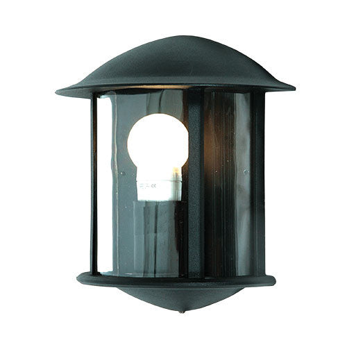 Bright Star Black Aluminium Half Lantern