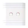 Lesco Cover Strip 2 Lever 1 Way Light Switch 4 x 4