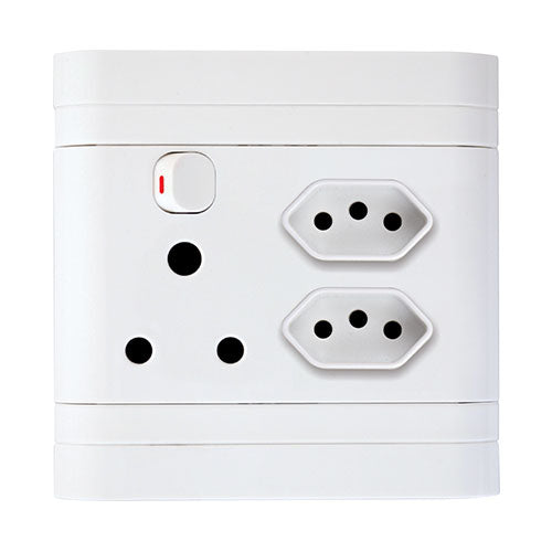 Lesco Cover Strip RSA Double Slimline Combo Socket 4 x 4