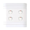 Lesco Cover Strip 4 Lever with 2-Way Light Switch 4 x 4