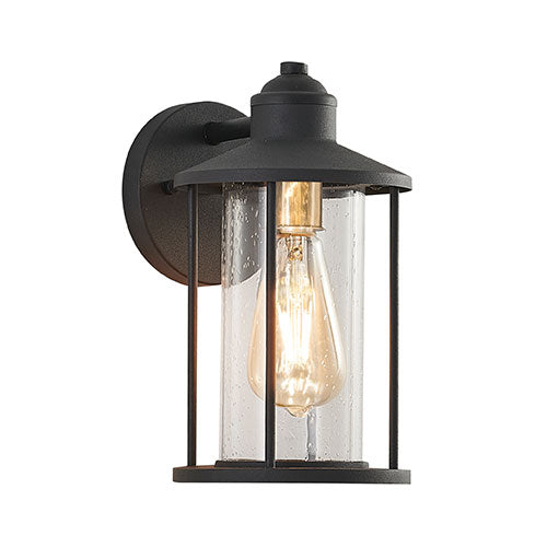 Bright Star Modern Wall Light Lantern - Black