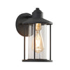 Modern Wall Light Lantern - Black