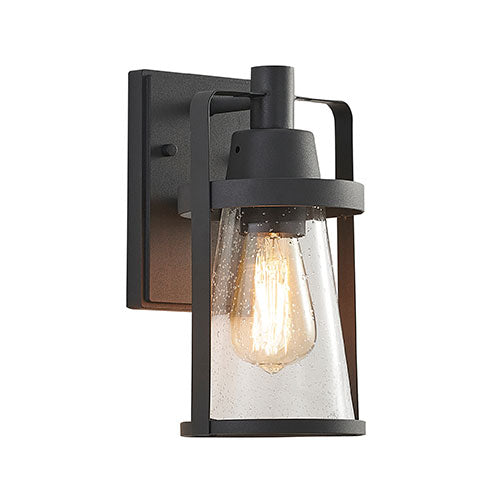 Bright Star Cone Wall Light Lantern - Black