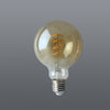 Spazio LED G80 Dimmable Twisted Filament Bulb - Amber