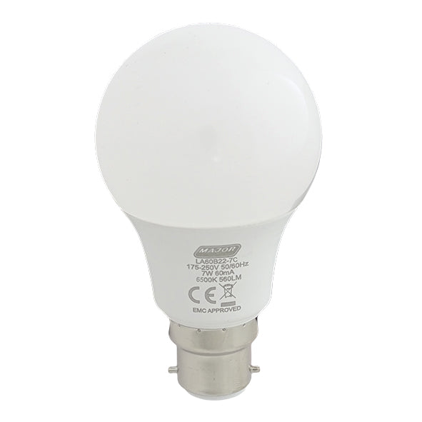 Major Tech LED Traditional Bulb B22 9W 760lm