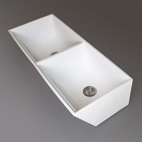 RossCo Double Bowl Wall Mounted Laundry Butler Sink