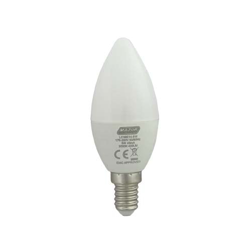 Major Tech LED Candle Bulb E14 5W 320lm 3000K