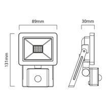 Load image into Gallery viewer, Eurolux LED Floodlight 10W With Sensor - Black
