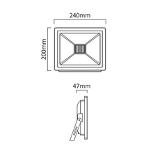 Load image into Gallery viewer, Eurolux LED Floodlight 50w - Black
