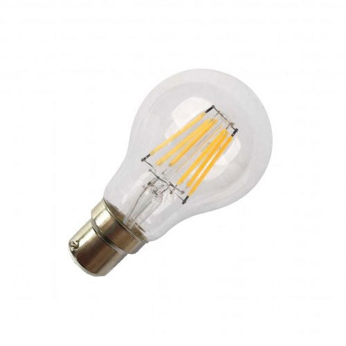 VETi LED Filament Bulb B22 6W 600lm 3000K