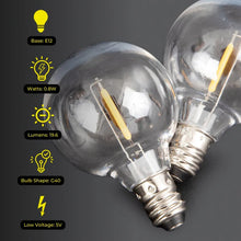 Load image into Gallery viewer, Litehouse LED Classic Low Voltage Mini Replacement Bulb G40 E12 5V 2700K
