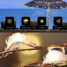 Load image into Gallery viewer, Litehouse Solar Copper Wire LED Fairy Lights Warm White
