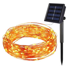 Load image into Gallery viewer, Litehouse Solar Copper Wire LED Fairy Lights Warm White
